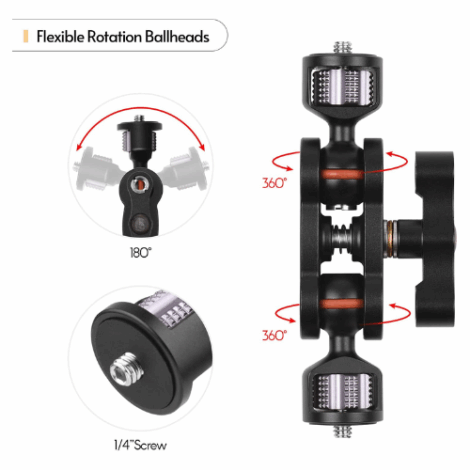 Magic Arm with Dual Ball Heads